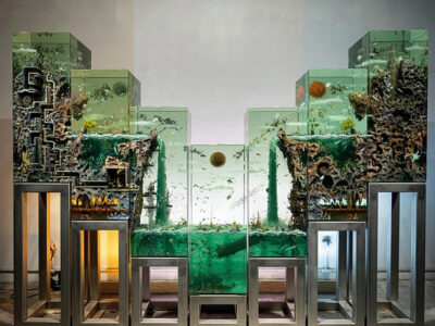 Illuminating Dustin Yellin's Installation with Ketra Lighting by Lutron